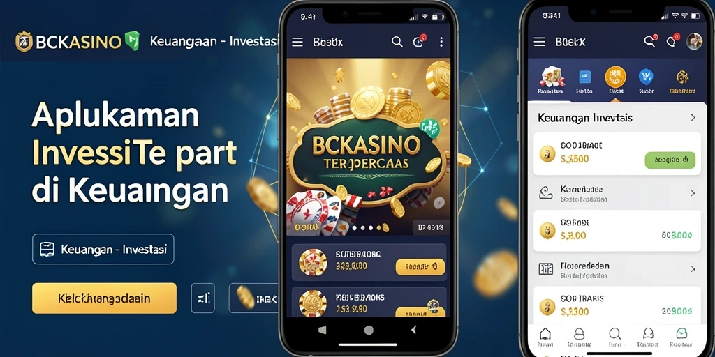Antarmuka aplikasi BCKASINO yang intuitif untuk investasi.