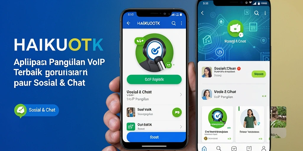 Antarmuka pengguna HAIKUOTK untuk panggilan VoIP yang intuitif