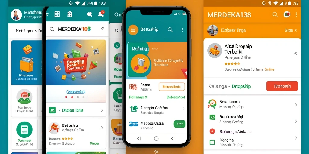 Tampilan antarmuka aplikasi MERDEKA138 yang sederhana dan mudah digunakan.