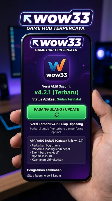 Tampilan riwayat versi wow33